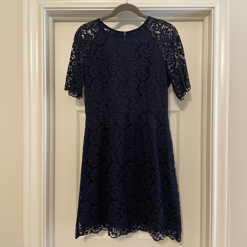 Madewell Navy Magnolia Dress